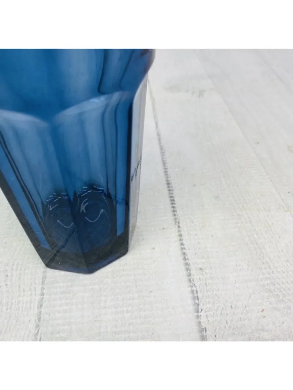 Libbey DURATUFF GIBRALTAR Dusky Blue Cooler Glass Panel Tumber Glasses  Set 4